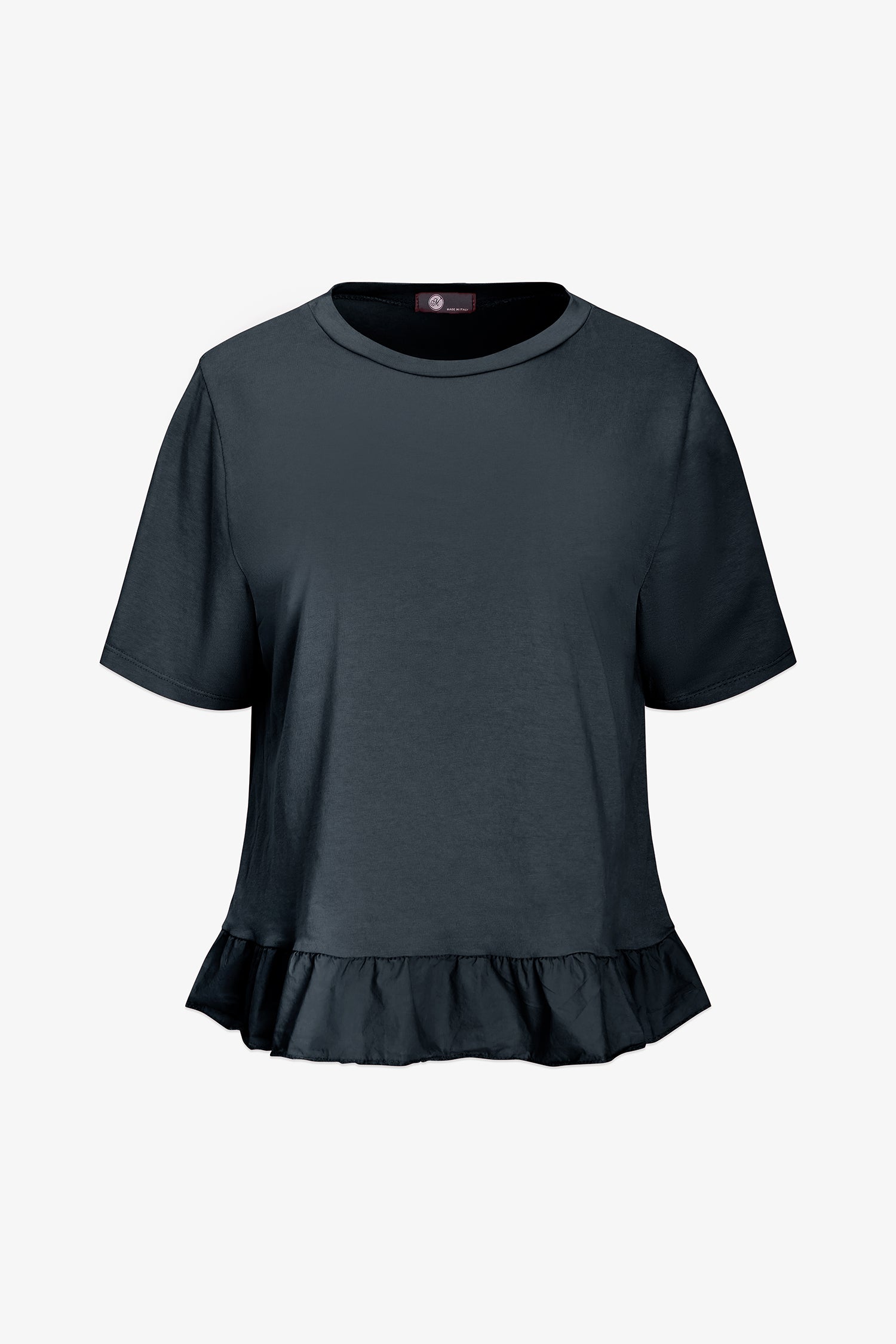 Women's Knit/Woven Combo Top