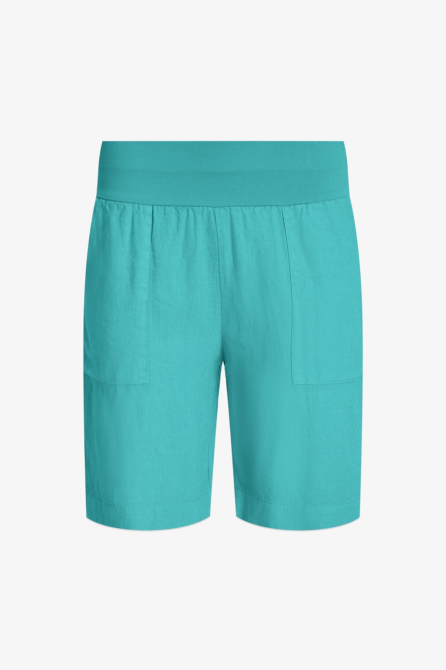 Women's Knit Woven Combo Shorts