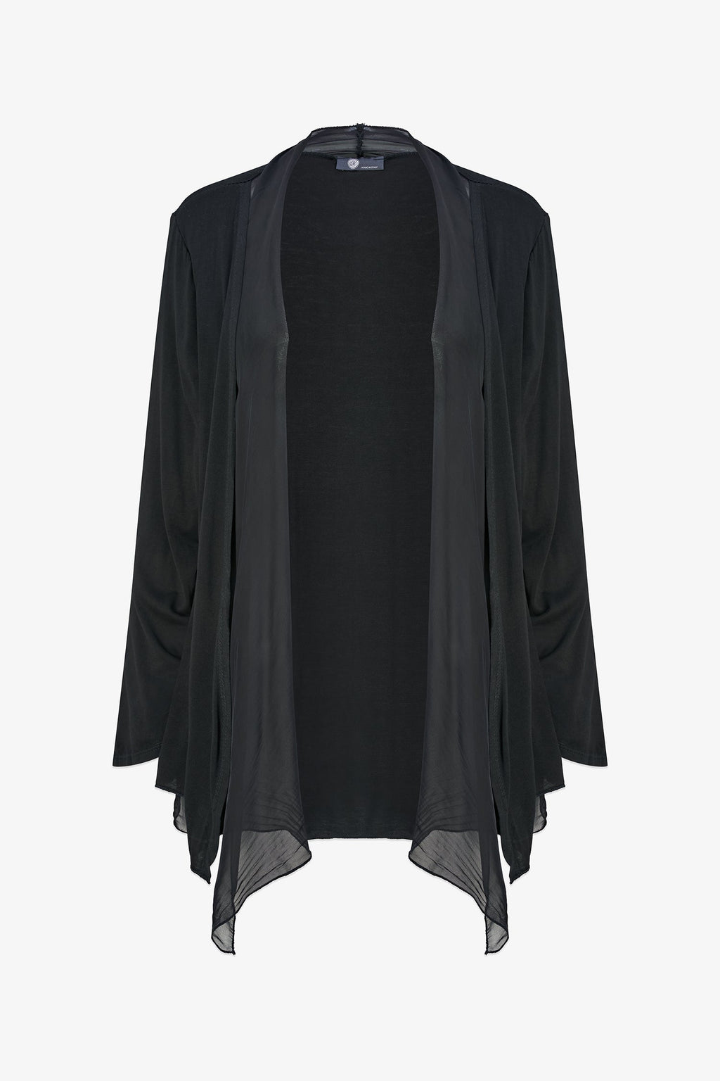 Women's Knit/Woven Combo Cardigan