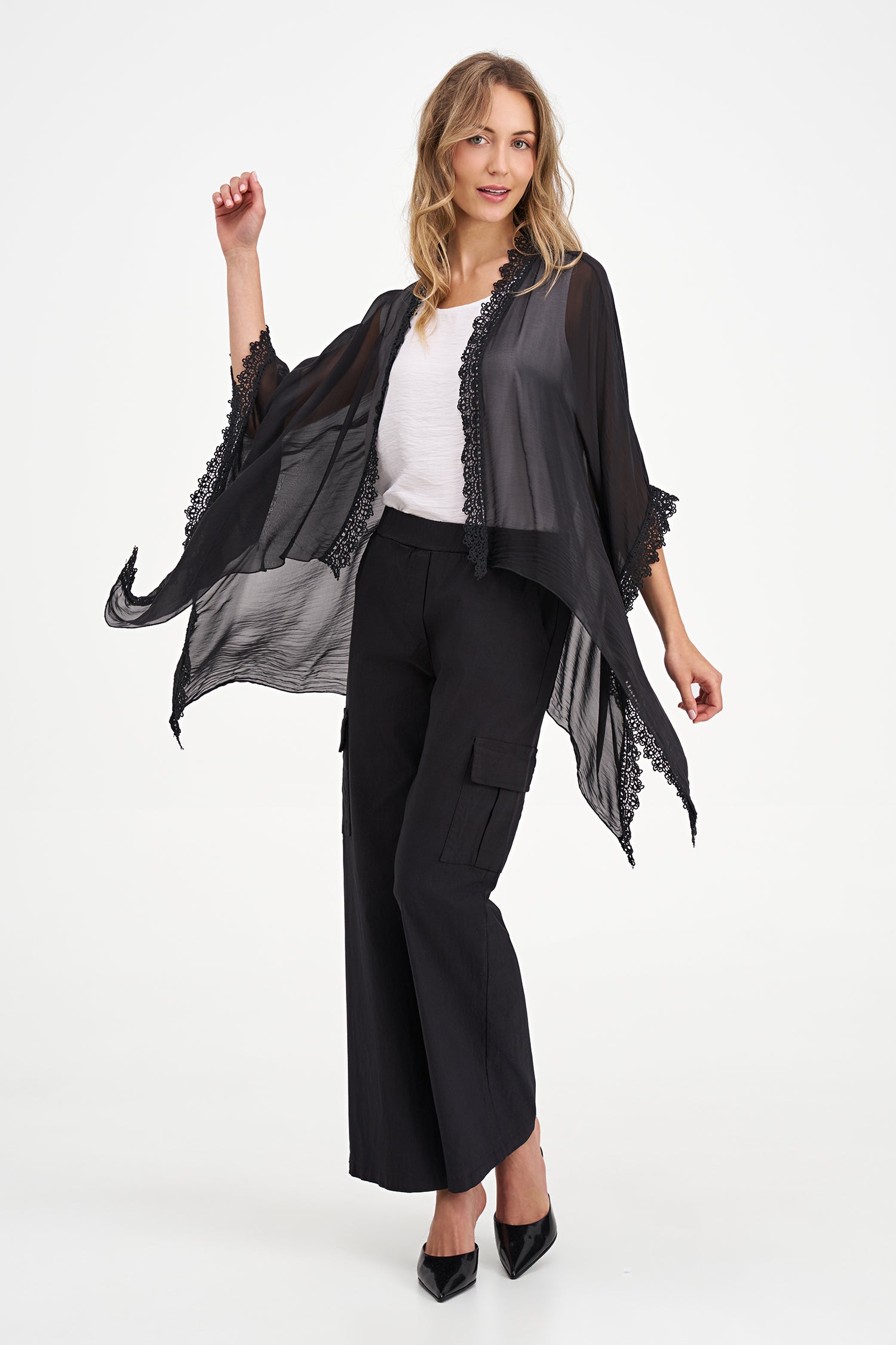 Women's Woven Cardigan