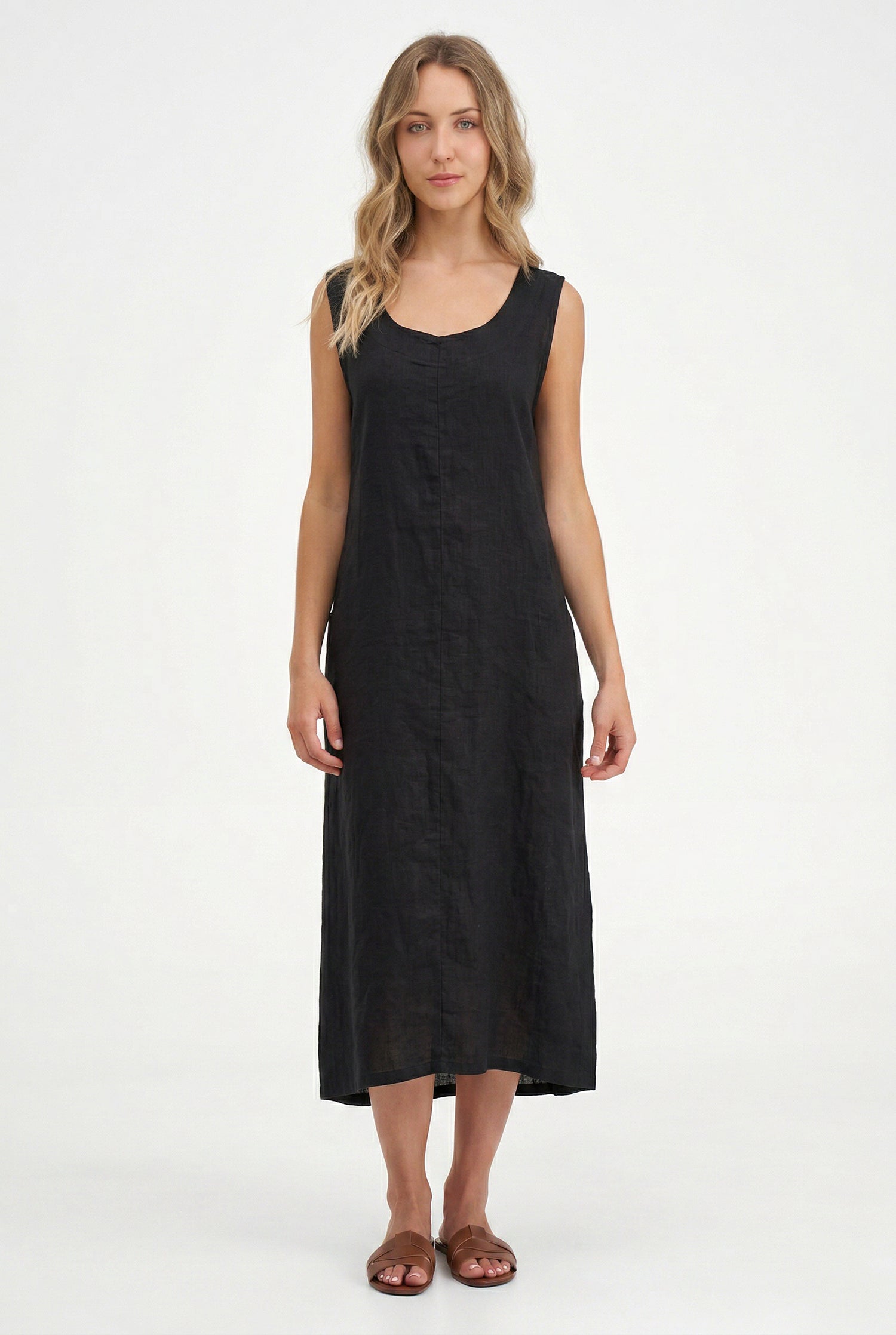 Women's Knit Woven Combo Dress