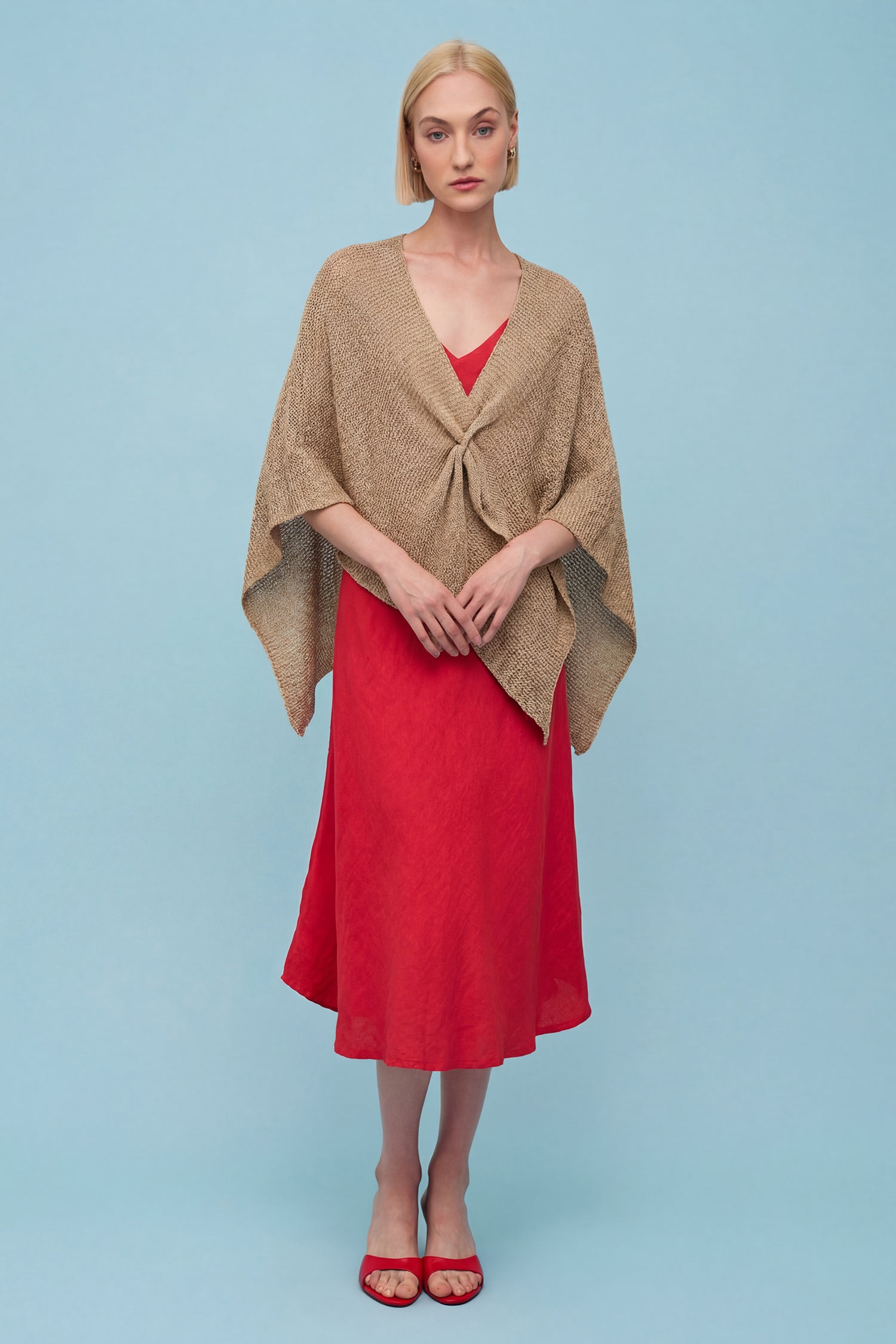 Women's Knit Knit Poncho